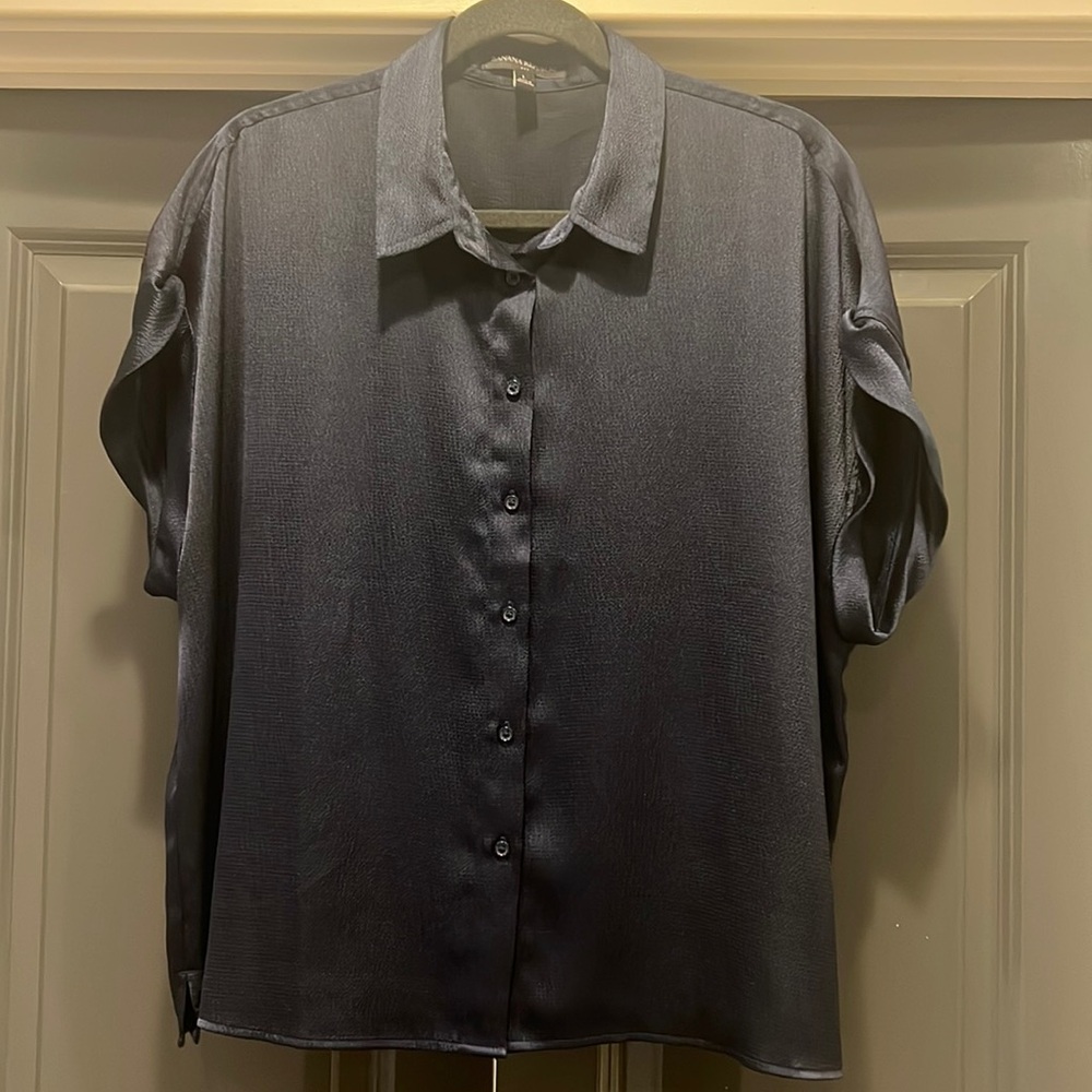 Navy Blue Blouse